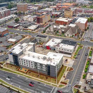 Aerial View of Tuscaloosa – cheap car insurance in Alabama.