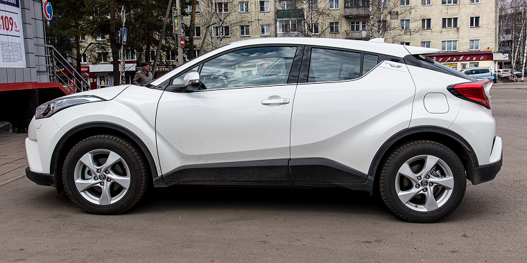 Toyota C-HR on parking – Toyota, cheap car insurance.
