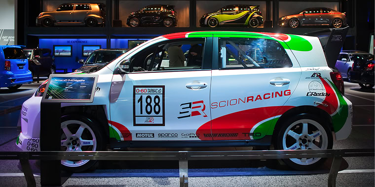 Toyota Scion Tarmac XD on display at the 2011 North American International Auto Show Press Preview on January 10, 2011 in Detroit, Michigan — Cheap car insurance.