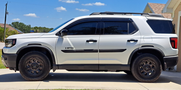 November 20, 2025- North Port, Fl: Side view of 2026 Honda Passport Trailsport, Japanese SUV.