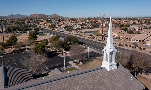 Daytime aerial view of the city of San Tan Valley, Arizona, USA – cheap car insurance in San Tan Valley, AZ. 