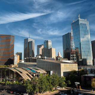 Dallas Texas downtown city skyline view